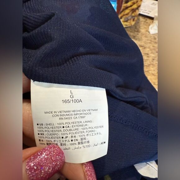 NWOT Old Navy Large Razorback Blue Floral Dress - Picture 6 of 8